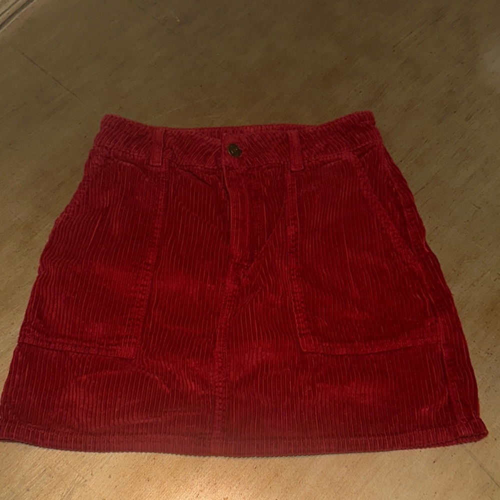 Abercrombie & Fitch Cherry Red Mini Skirt